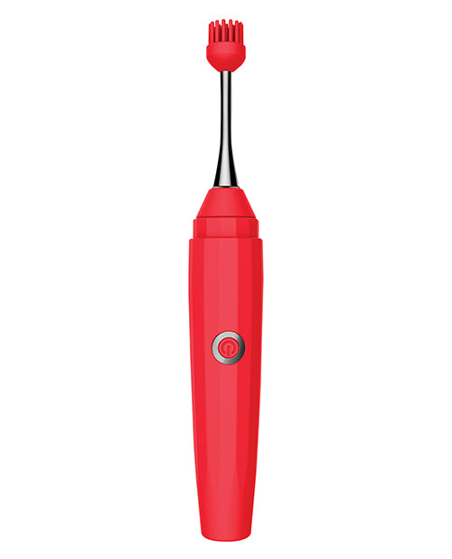 Luv Inc. Orgasm Pen with Three Attachments - Red - Empower Pleasure