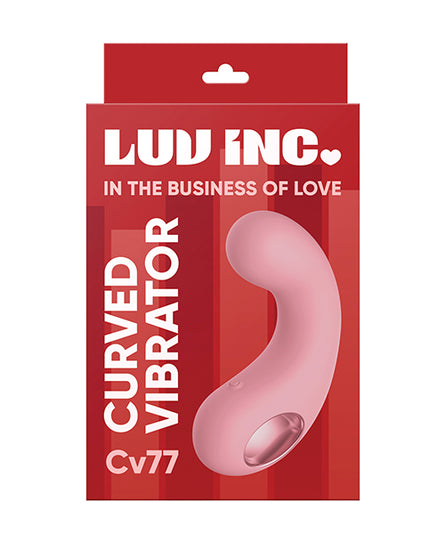 Luv Inc. Curved Vibrator - Light Pink - Empower Pleasure