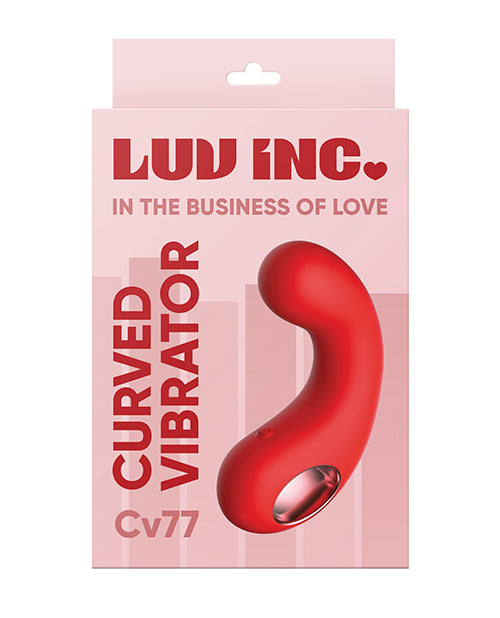 Luv Inc. Curved Vibrator - Red - Empower Pleasure