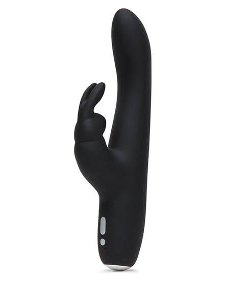 Fifty Shades of Grey Greedy Girl Rechargeable Slimline Rabbit Vibrator - Black - Empower Pleasure