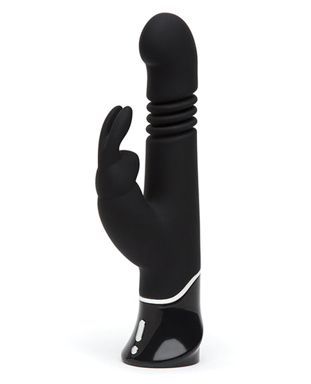 Fifty Shades of Grey Greedy Girl Rechargeable Thrusting G Spot Rabbit Vibrator - Black - Empower Pleasure