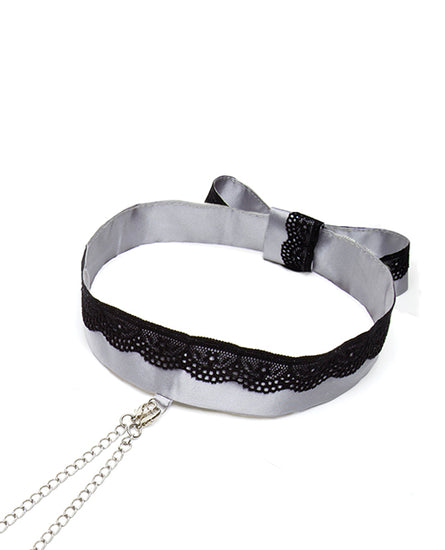Fifty Shades of Grey Play Nice Satin & Lace Collar & Nipple Clamps - Empower Pleasure