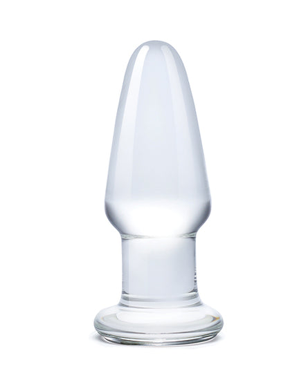 Glas 3.5" Butt Plug - Clear - Empower Pleasure