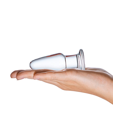 Glas 3.5" Butt Plug - Clear - Empower Pleasure