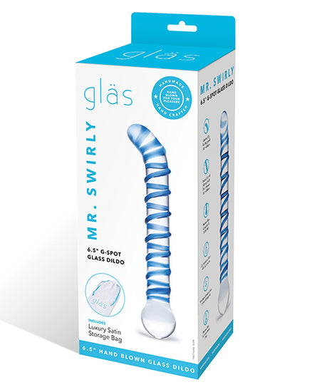 Glas Mr. Swirly 6.5" G-Spot Glass Dildo - Empower Pleasure