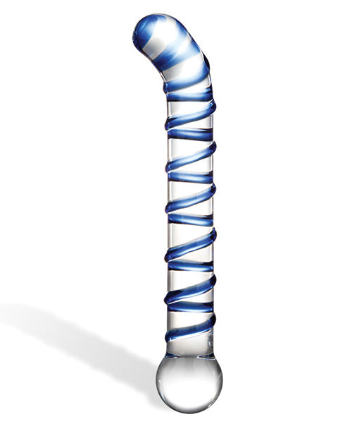 Glas Mr. Swirly 6.5" G-Spot Glass Dildo - Empower Pleasure