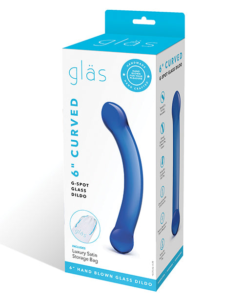 Glas 6" Curved G-Spot Glass Dildo - Empower Pleasure