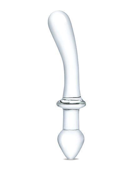 Glas 9" Classic Curved Dual Ended Dildo - Clear - Empower Pleasure