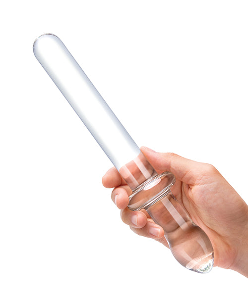 Glas 9.25" Classic Smooth Dual Ended Dildo - Clear - Empower Pleasure
