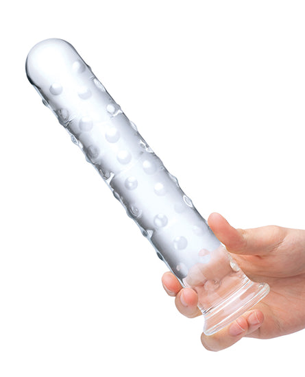 Glas 10" Extra Large Glass Dildo - Clear - Empower Pleasure