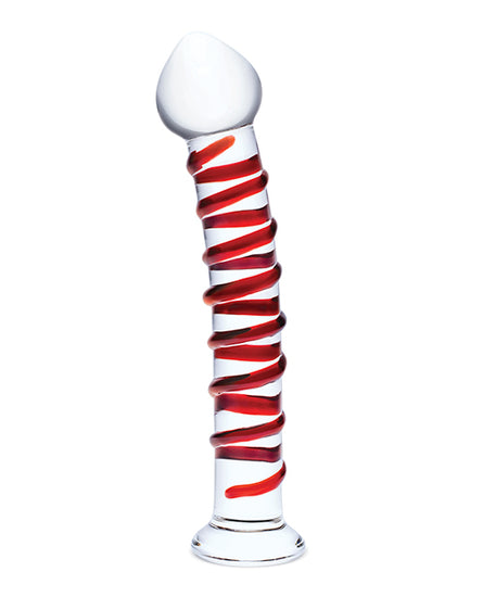 Glas 10" Mr. Swirly Dildo - Red - Empower Pleasure