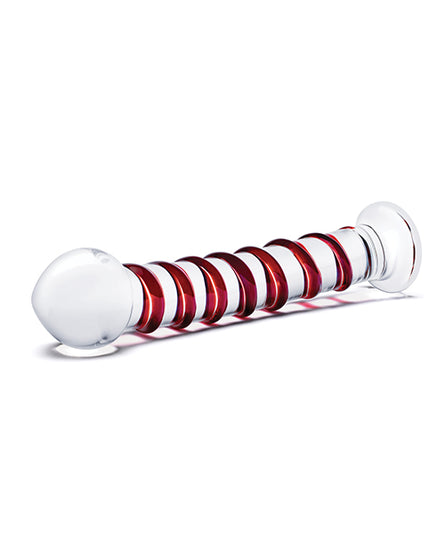 Glas 10" Mr. Swirly Dildo - Red - Empower Pleasure