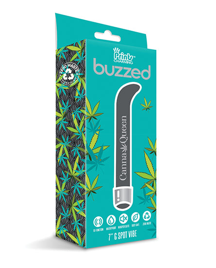 Buzzed 7" G-Spot Vibe  - Canna Queen Black - Empower Pleasure