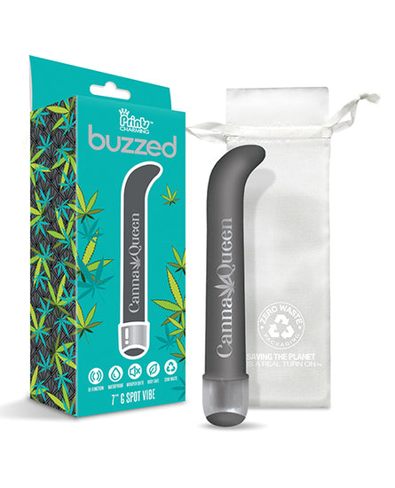 Buzzed 7" G-Spot Vibe  - Canna Queen Black - Empower Pleasure