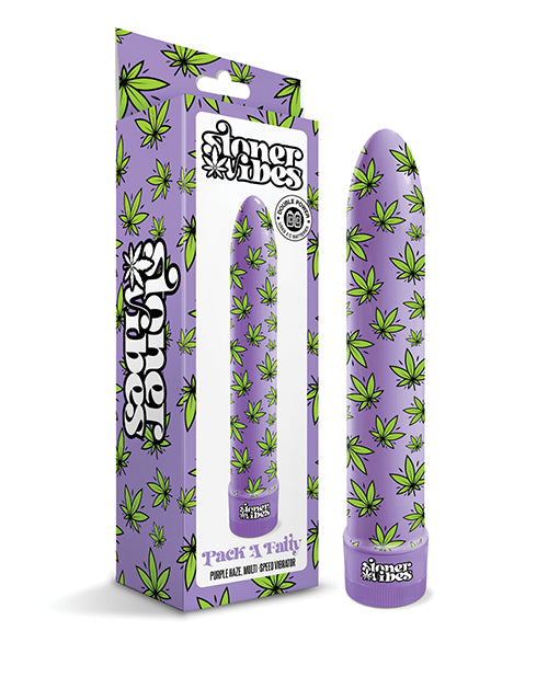 Stoner Vibes Pack A Fatty Multi Speed Vibrator - Purple Haze - Empower Pleasure