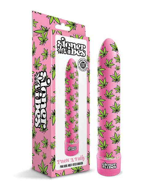 Stoner Vibes Pack A Fatty Multi Speed Vibrator - Pink Kush - Empower Pleasure