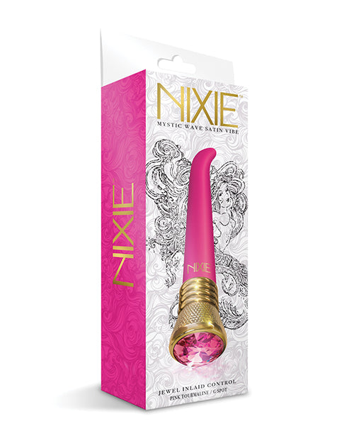Nixie Mystic Wave Satin G-Spot Vibe - 10-Function Pink Tourmaline - Empower Pleasure
