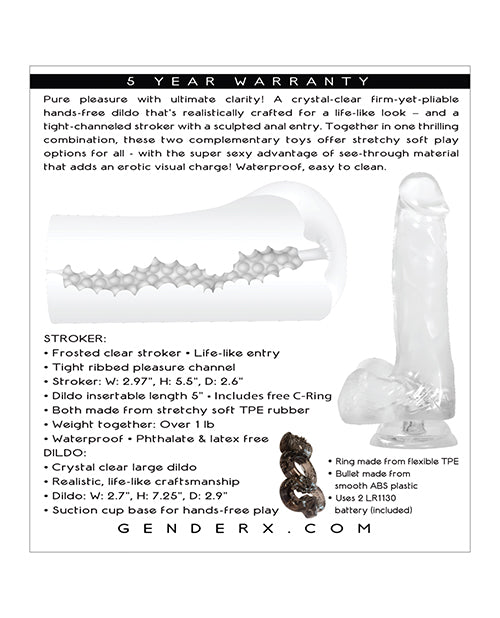 Gender X Clearly Combo - Clear - Empower Pleasure