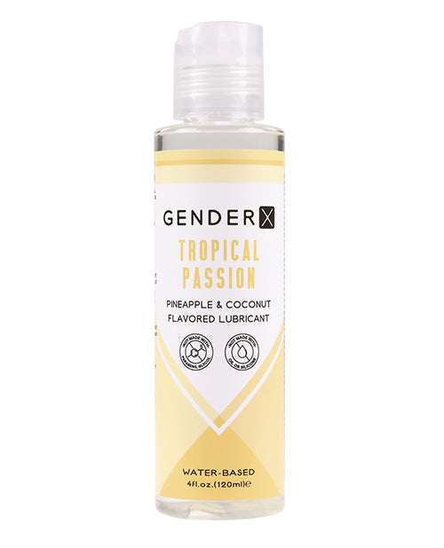 Gender X Flavored Lube - 4 oz Tropical Passion - Empower Pleasure