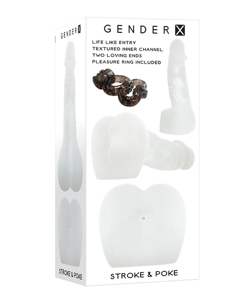 Gender X Stroke & Poke - Clear - Empower Pleasure