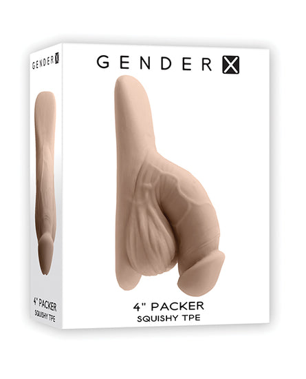 Gender X 4" Packer - Ivory - Empower Pleasure