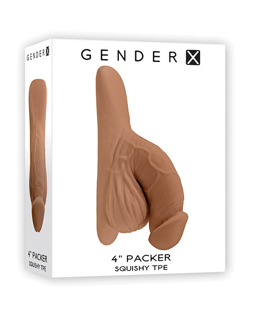 Gender X 4" Packer - Tan - Empower Pleasure
