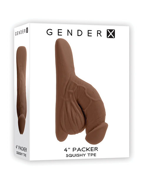 Gender X 4" Packer - Dark - Empower Pleasure