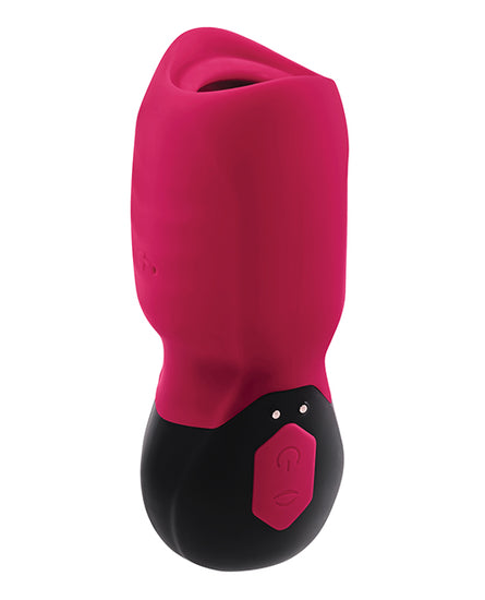 Gender X Body Kisses Vibrating Suction Massager - Red/Black - Empower Pleasure