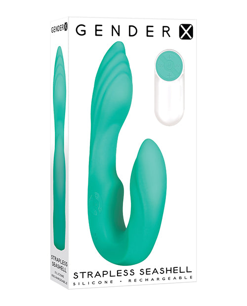 Gender X Strapless Seashell - Teal - Empower Pleasure