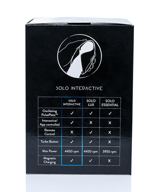 Hot Octopuss Pulse Solo Interactive - Black - Empower Pleasure