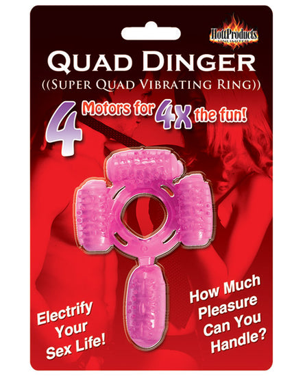 Humm Dinger Super Quad with 4 Motors - Magenta - Empower Pleasure