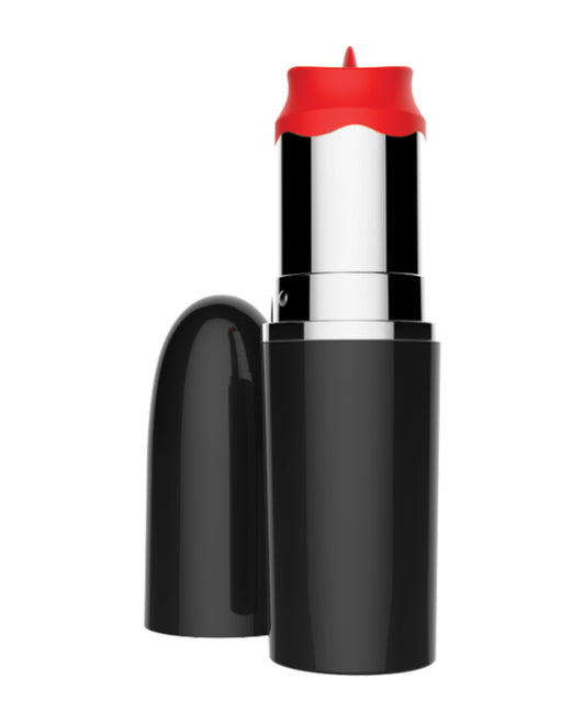Lick Stick Rechargeable Discreet Lipstick Bullet w/High Speed Licking Tongue - Empower Pleasure