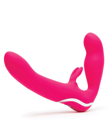 Happy Rabbit Strapless Strap on Rabbit Vibe - Pink - Empower Pleasure