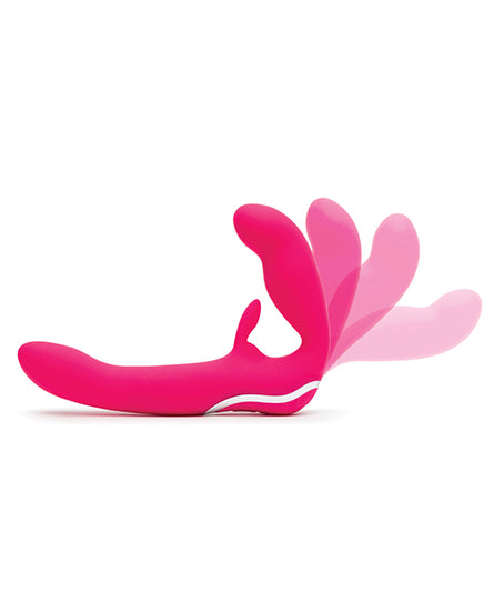Happy Rabbit Strapless Strap on Rabbit Vibe - Pink - Empower Pleasure