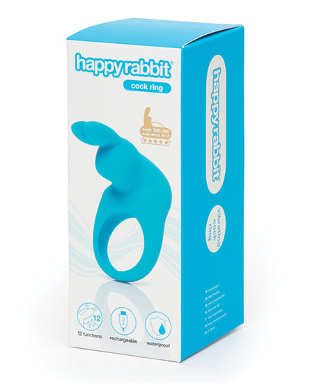 Happy Rabbit Rechargeable Cock Ring - Blue - Empower Pleasure