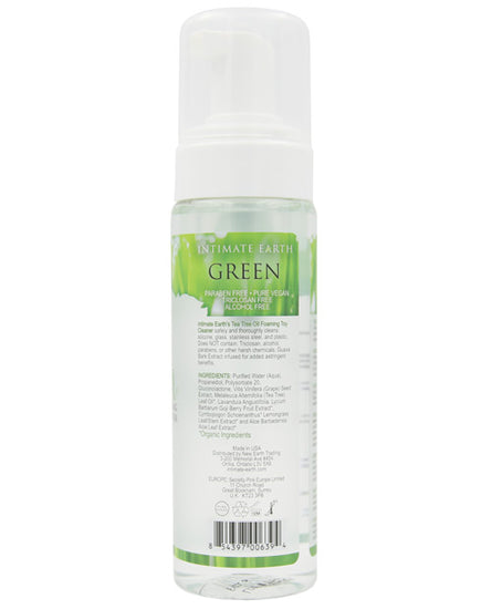 Intimate Earth Foaming Toy Cleaner - green tea tree oil - Empower Pleasure