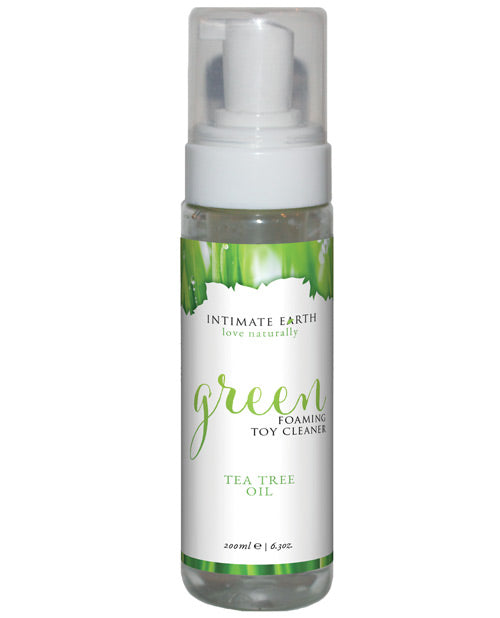 Intimate Earth Foaming Toy Cleaner - green tea tree oil - Empower Pleasure