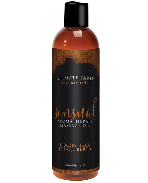 Intimate Earth Sensual Massage Oil - Cocoa Bean & Gogi Berry - Empower Pleasure