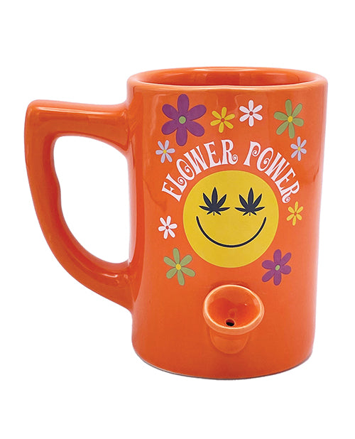 Wake & Bake Flower Power Coffee Mug - 10 oz - Empower Pleasure