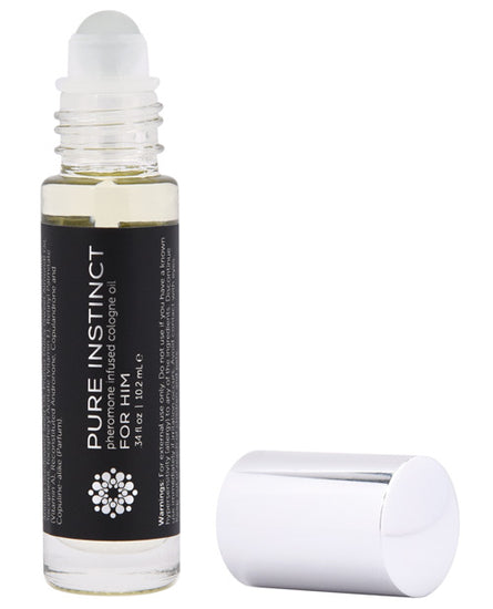 Pure Instinct Pheromone Cologne Oil For Him Roll On - 10.2 ml - Empower Pleasure