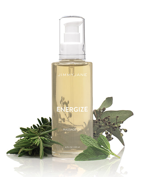 JimmyJane Energize Massage Oil - 4 oz