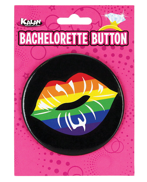 3" Button - Rainbow Lips - Empower Pleasure