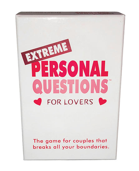 Extreme Personal Questions For Lovers Card Game - Empower Pleasure
