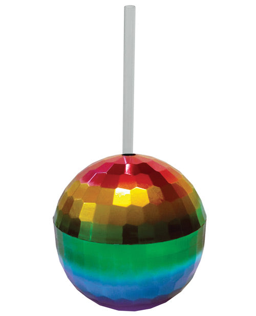Rainbow Disco Ball Cup - 12 oz - Empower Pleasure