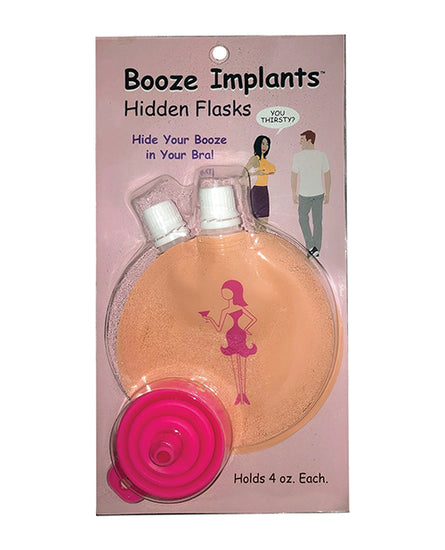 Booze Implants Hidden Flask - 4 oz Each - Empower Pleasure
