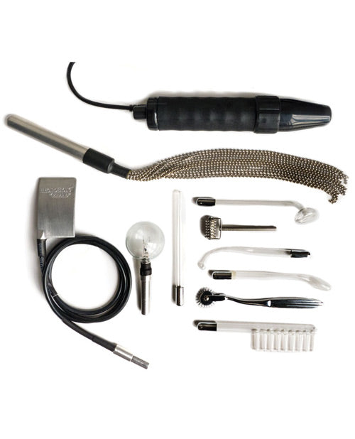 KinkLab Agent Noir Electro Erotic Neon Wand Kit - Empower Pleasure