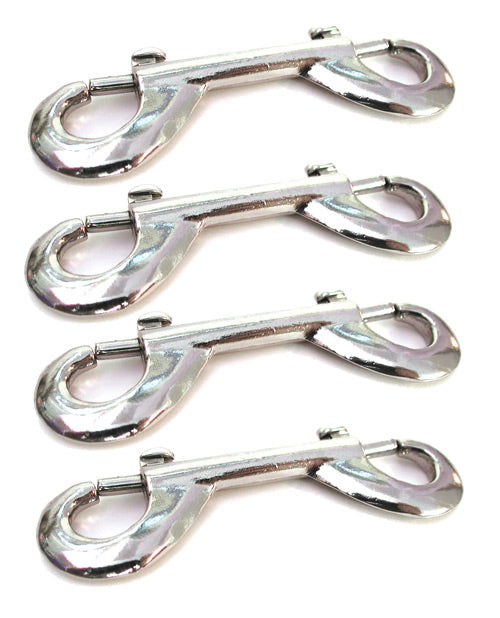 KinkLab Nickel Plated Snap Hooks - Pack of 4 - Empower Pleasure