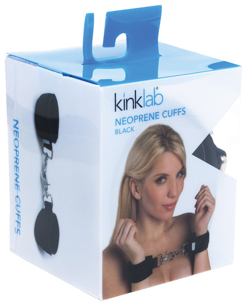 KinkLab Neoprene Cuffs - Black - Empower Pleasure