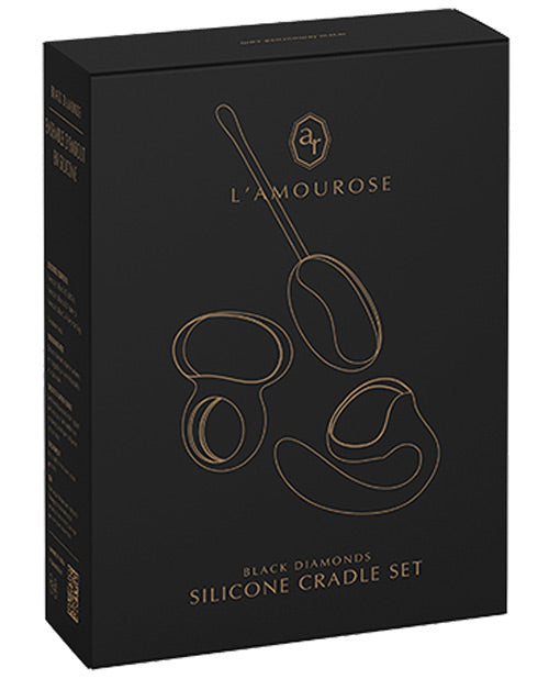 Lamourose Paramour Silicone Cradles - Black - Empower Pleasure