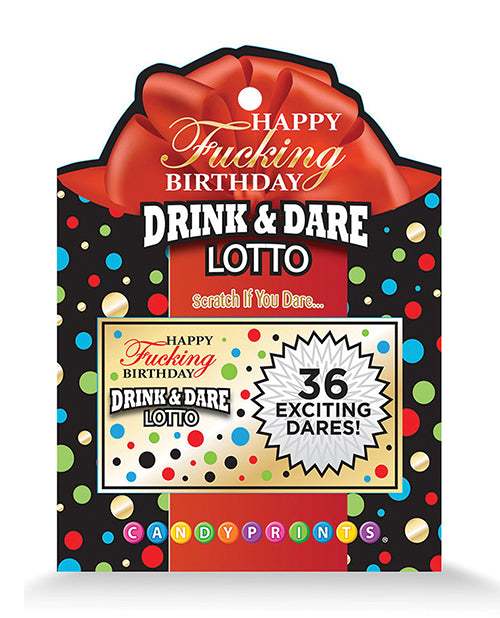 Happy Fucking Birthday Drink & Dare Lotto - Empower Pleasure
